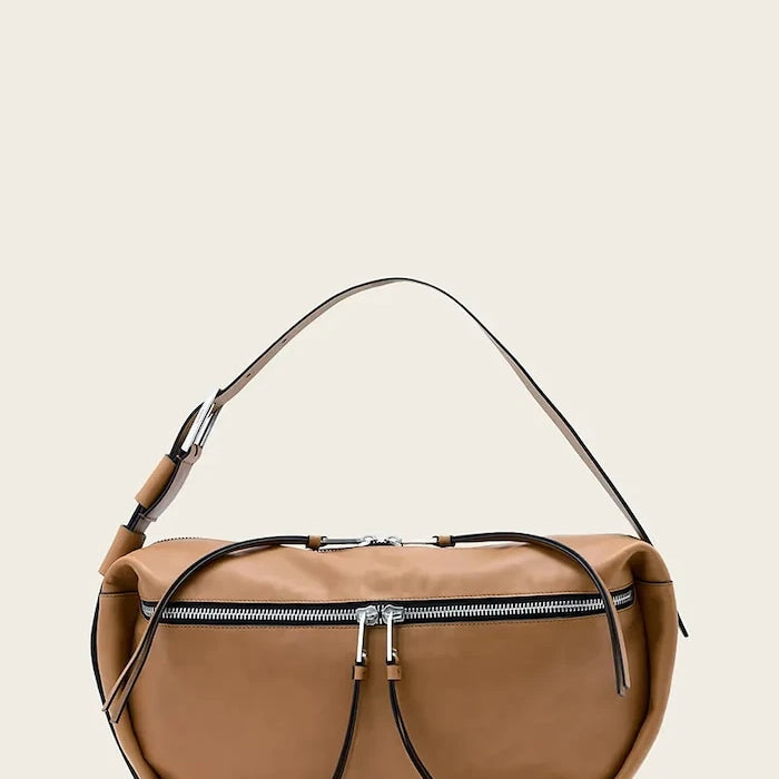 AllSaints шопинг чанта дамска от кожа