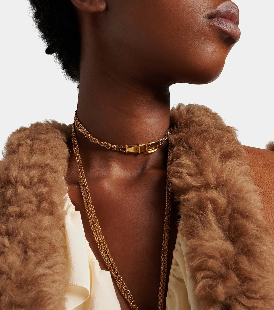 Chloé - Laiton chain necklace