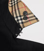Burberry Black Cotton Kensington Short Trench Coat