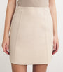 Claudie Pierlot Neutral Wool-Blend Mini Skirt
