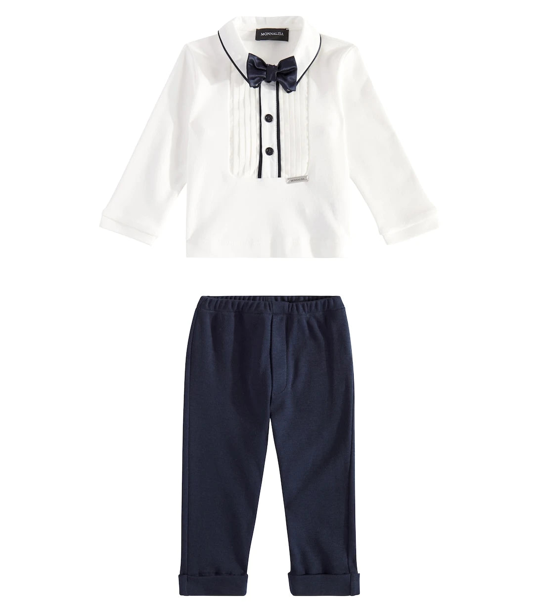 Monnalisa - Baby cotton sweatshirt and pants set