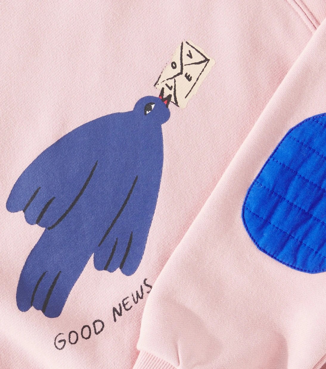 Jellymallow - Bird printed cotton sweatshirt