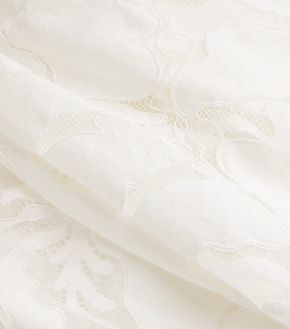 Bocan White Floral Bellis Robe