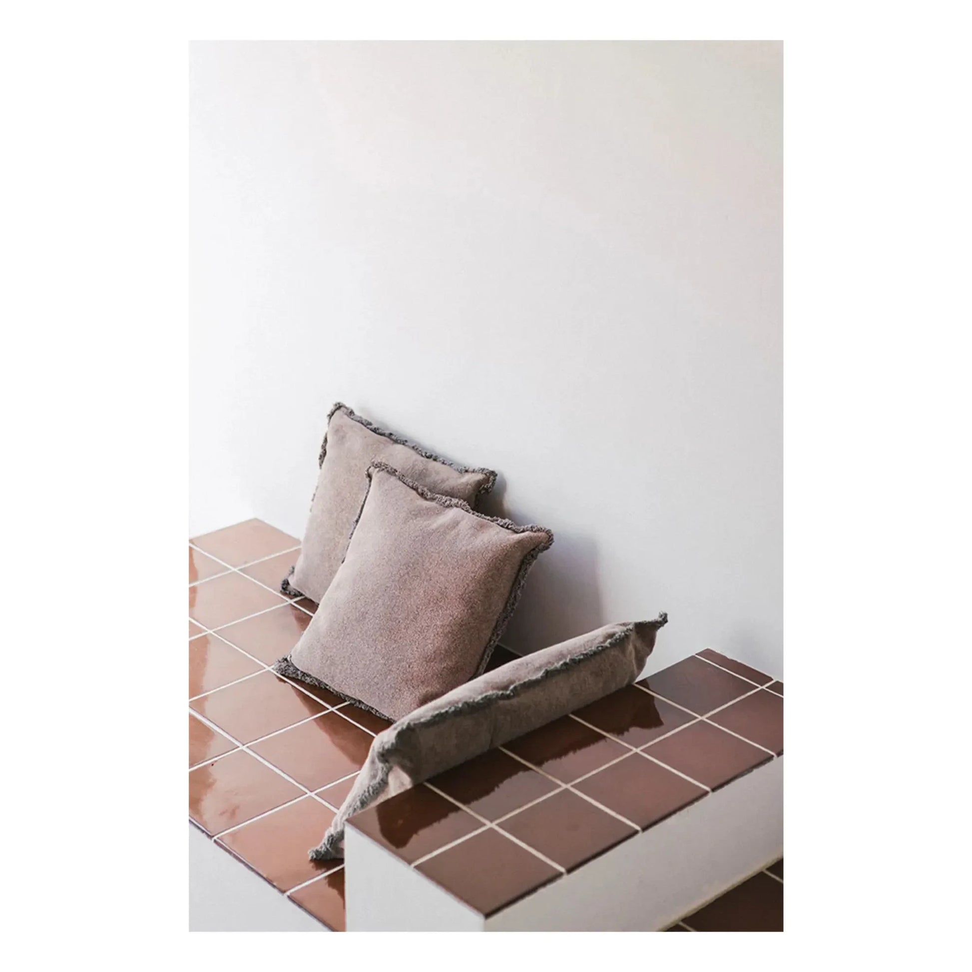 Lorena Canals - Stonewashed rectangular cushion | Pink