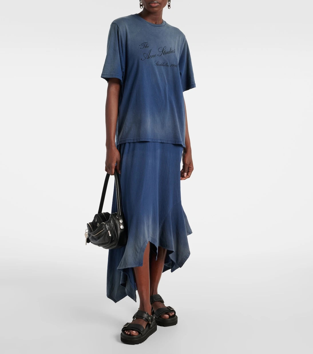 Acne Studios - Debossed leather platform sandals
