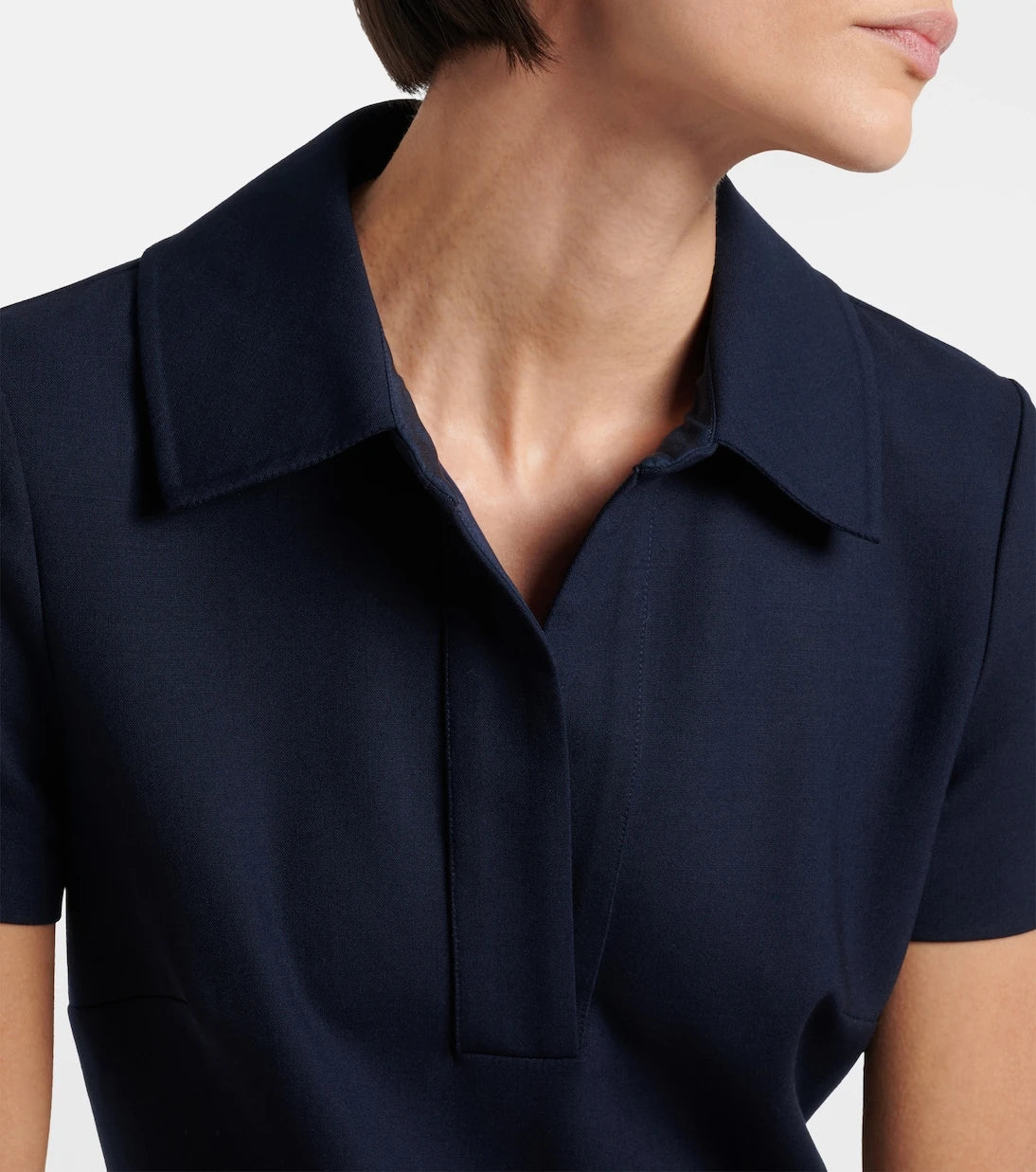 Oscar de la Renta - Belted wool-blend midi dress