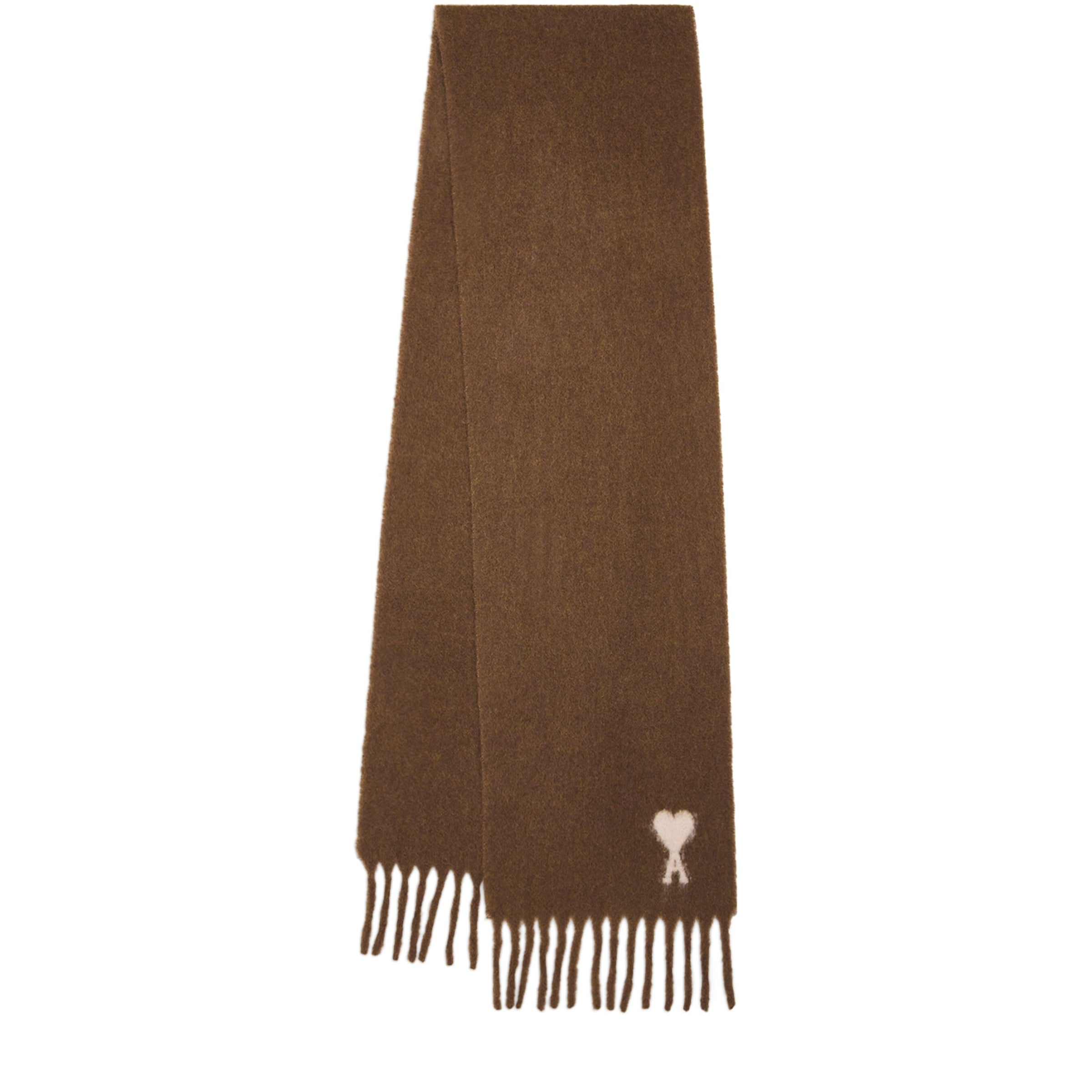 Alpaca-Blend Fringe Scarf