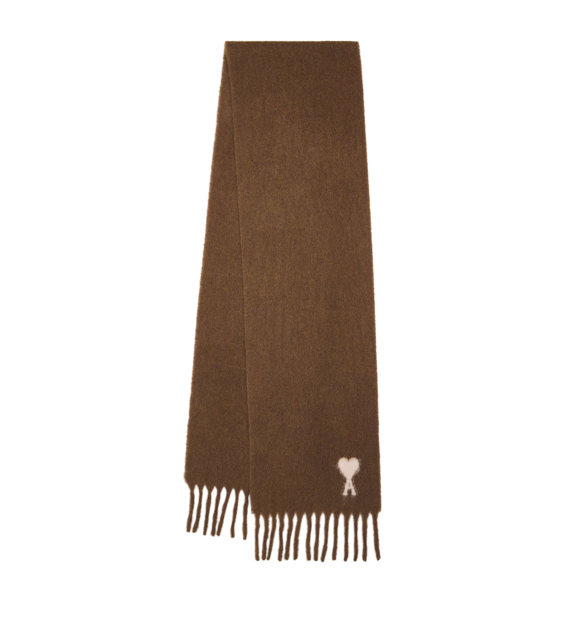 Alpaca-Blend Fringe Scarf