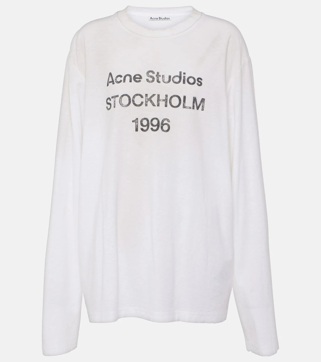 Acne Studios - Logo oversized cotton-blend T-shirt