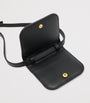 Black Small Leather Maeve Cross-Body Card Holder