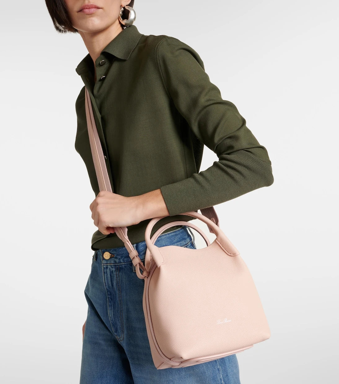 Loro Piana - Bale Small leather tote bag