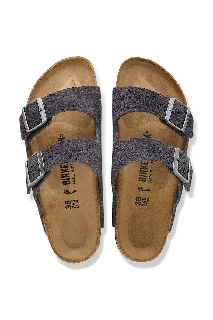 Birkenstock чехли от велур Arizona