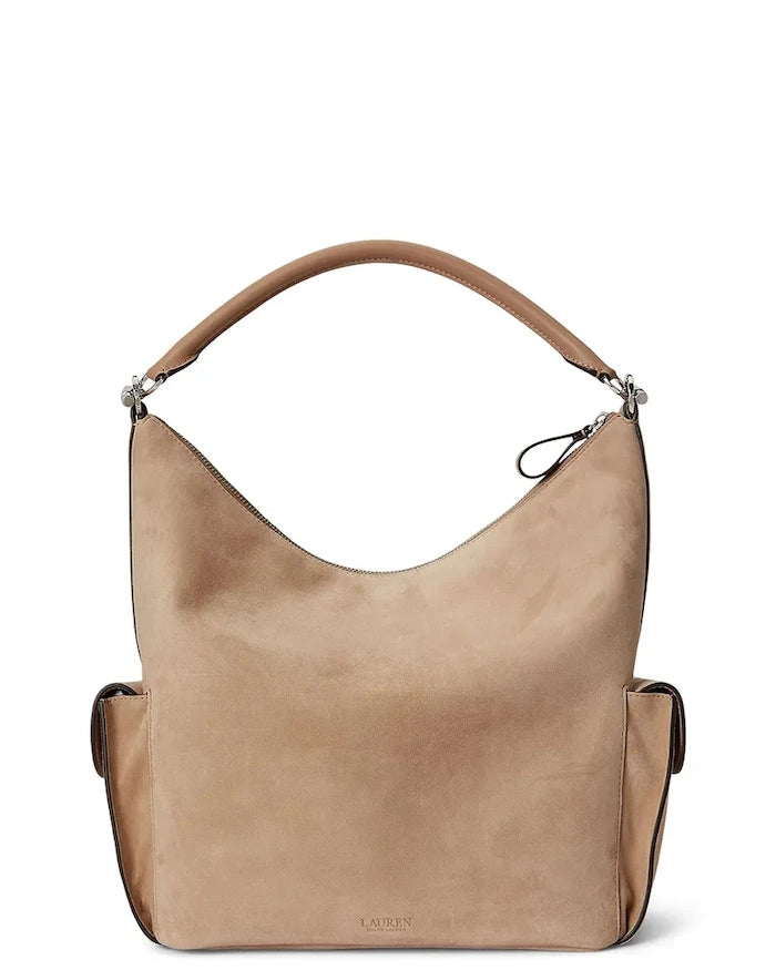 Lauren Ralph Lauren süet kadın tote çanta