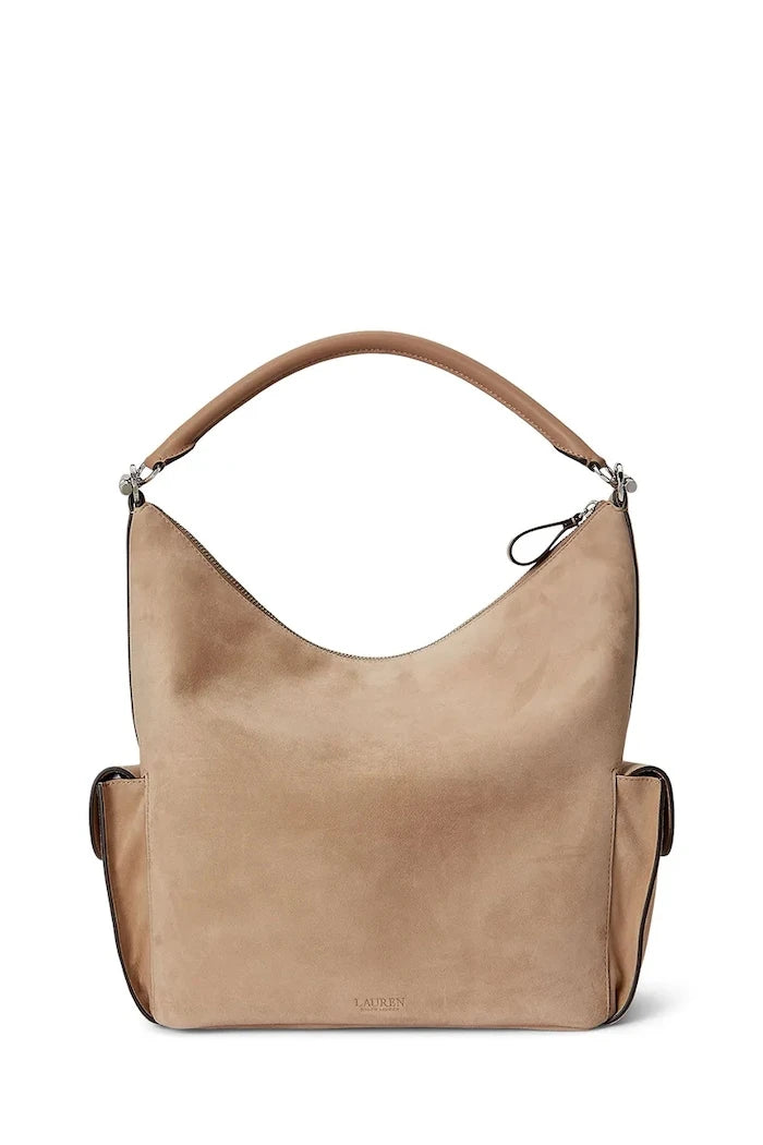 Lauren Ralph Lauren süet kadın tote çanta