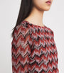 Missoni Red Zigzag Midi Dress