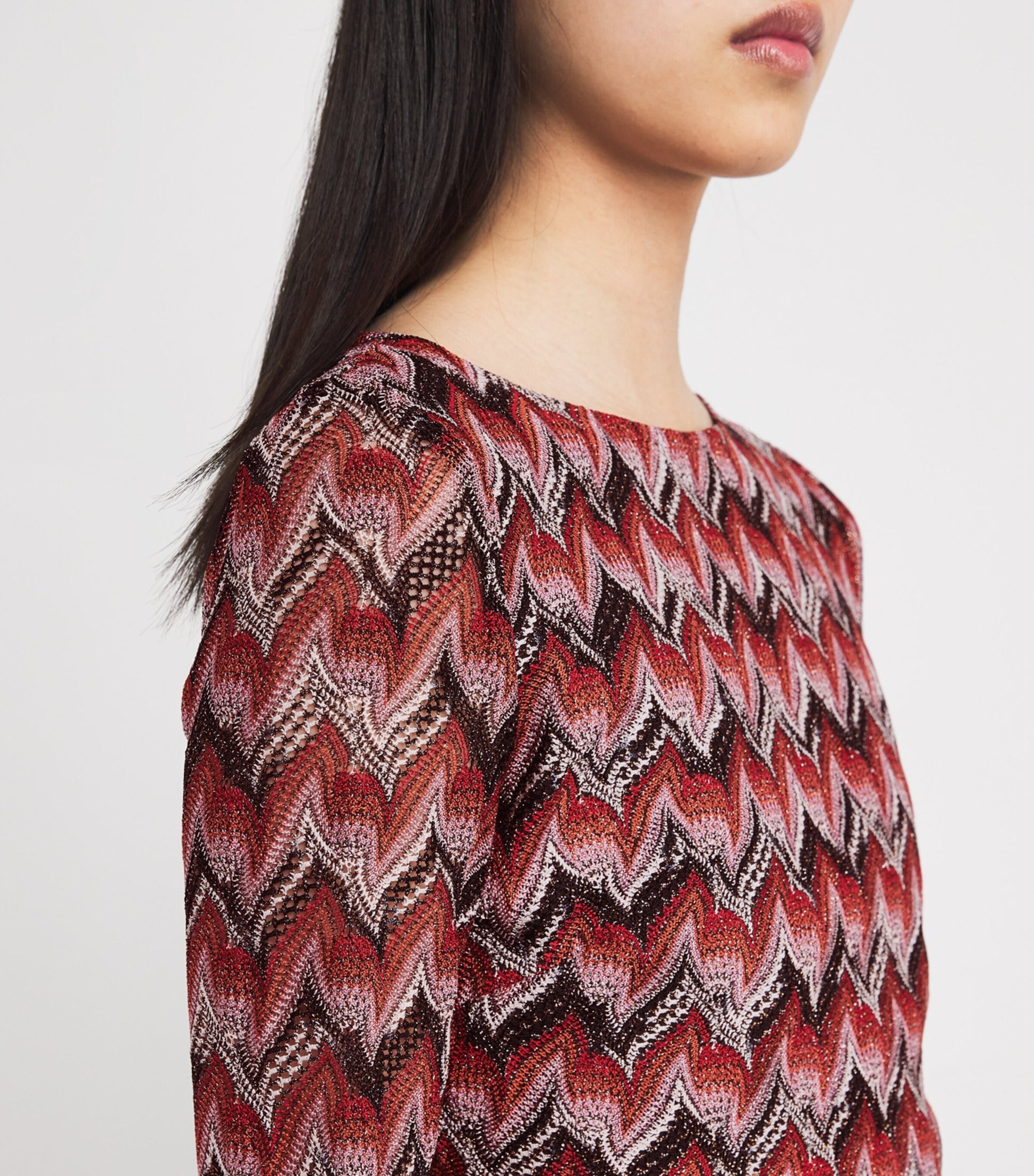 Missoni Red Zigzag Midi Dress