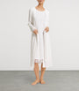 Hanro Ivory Cotton Long-Sleeve Kalea Nightdress