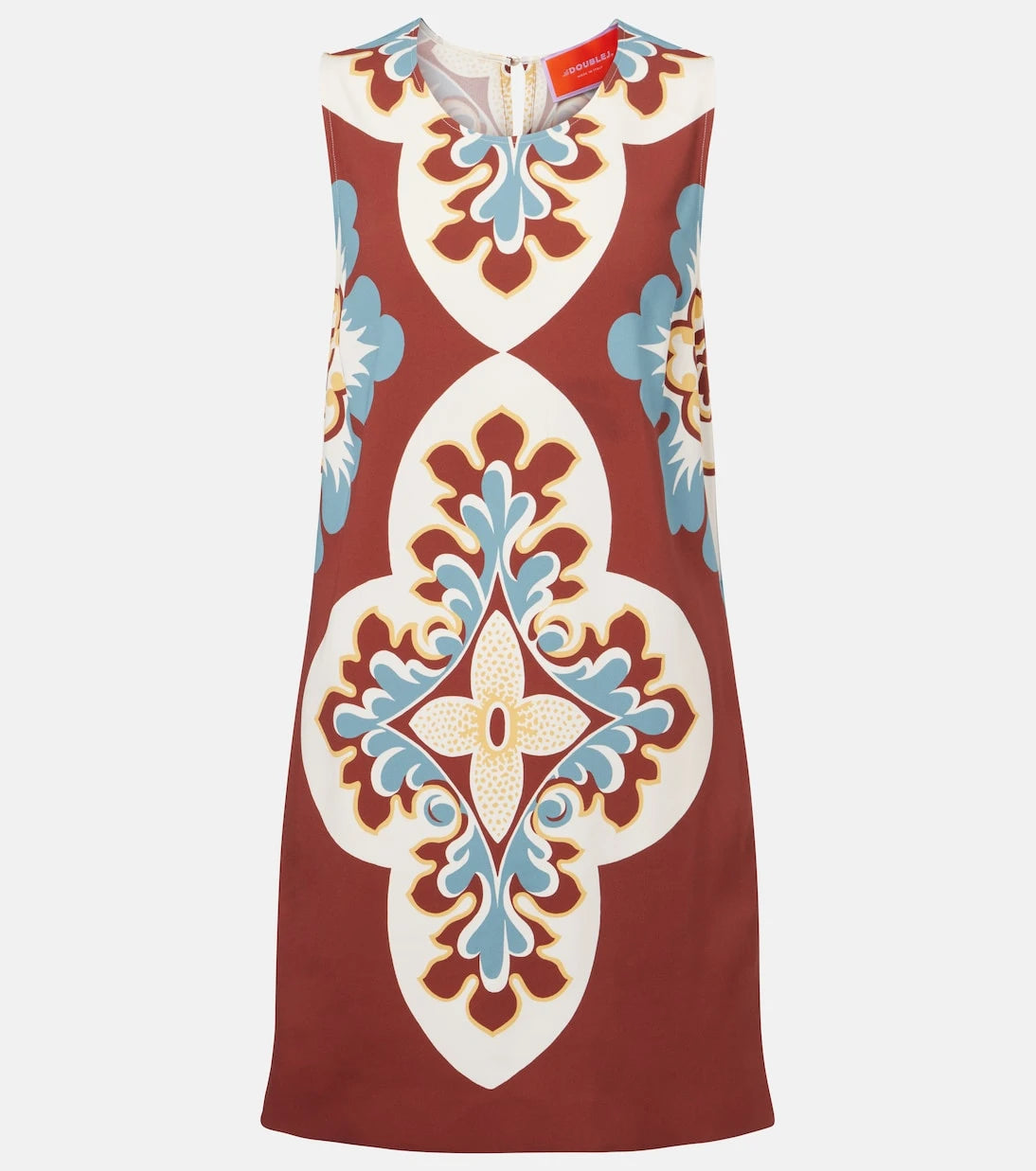 La DoubleJ - Printed satin shift dress
