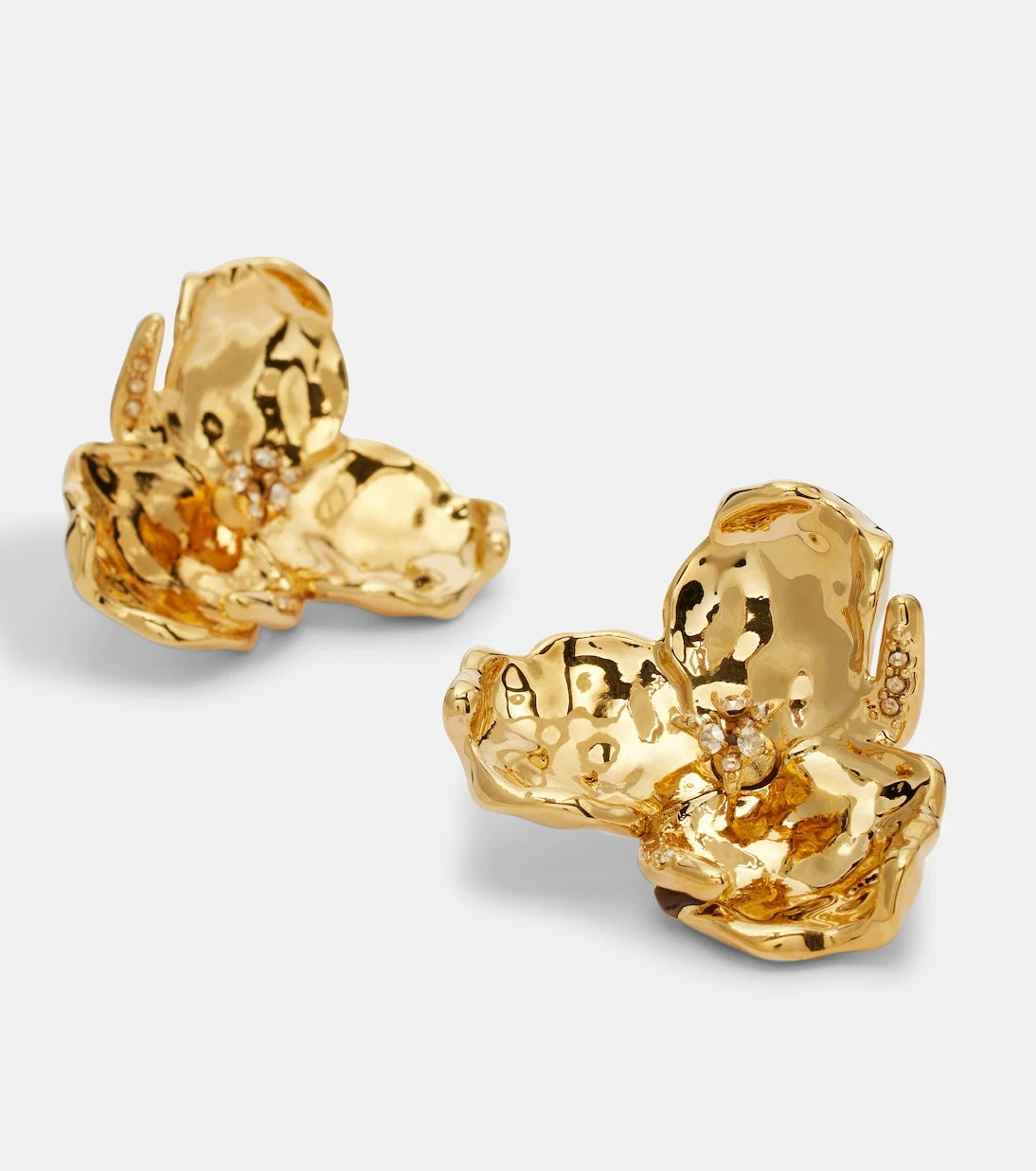Oscar de la Renta - Blossom crystal-embellished earrings