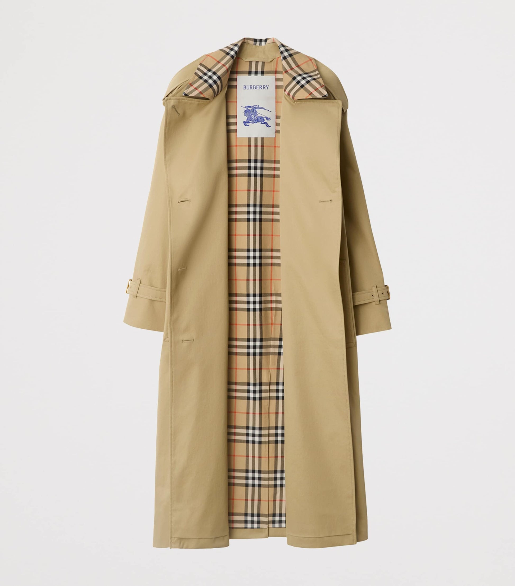 Burberry Beige Long Castleford Trench Coat