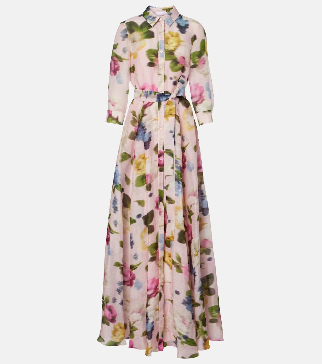 Carolina Herrera - Floral linen and silk gown
