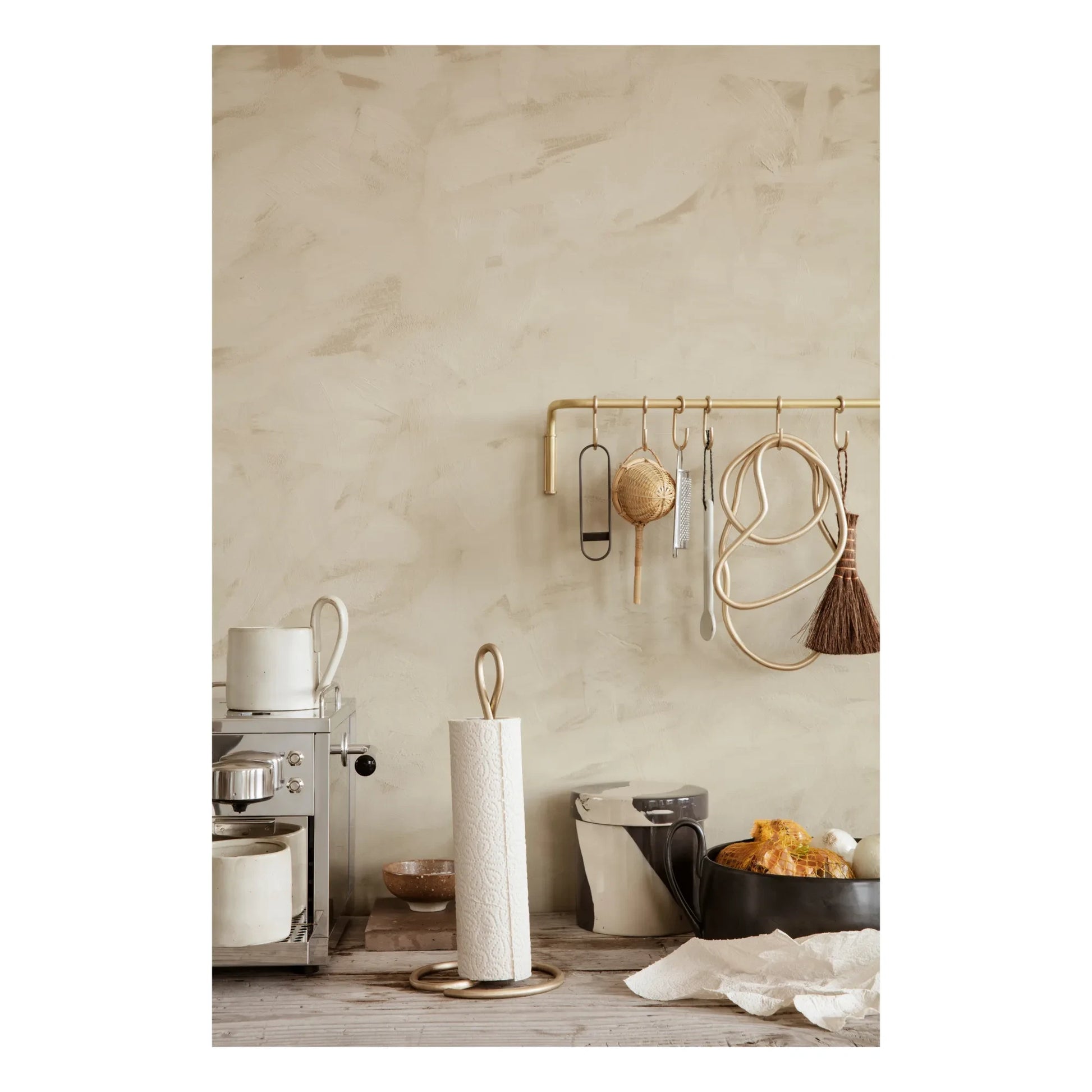 Ferm Living - Curvature Kitchen Roll Holder | Gold