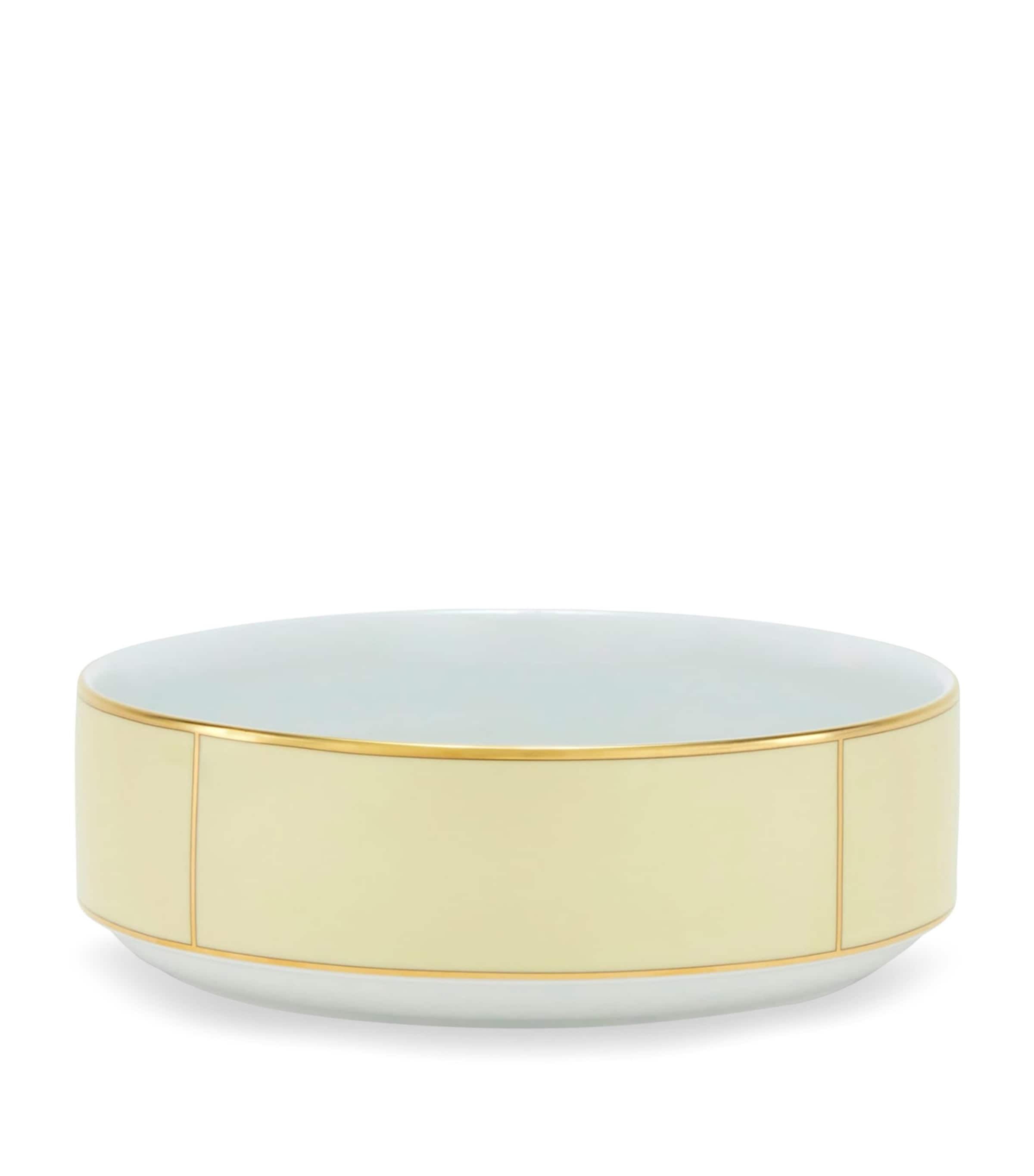 GINORI 1735 Porcelain Colonna Diva Giallo Salad Bowl (24cm)