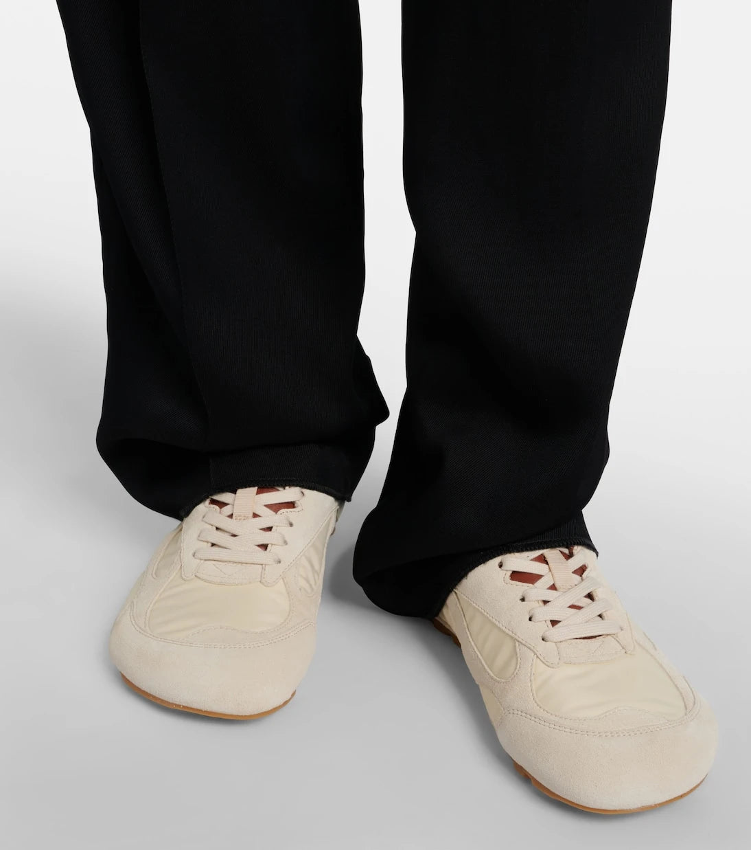 Bottega Veneta - Orbit Flash suede-trimmed sneakers