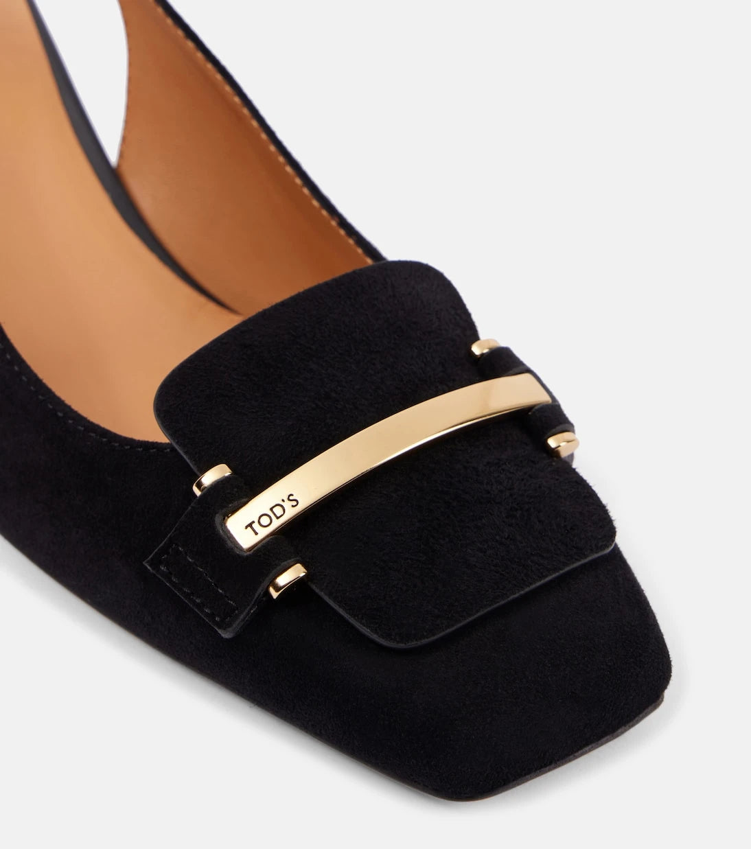 Tod's - 50 suede slingback pumps