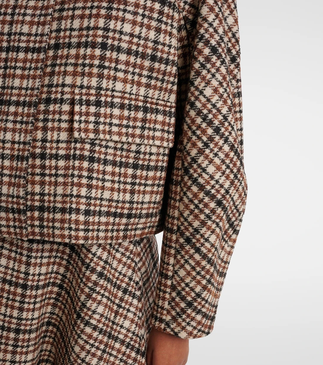 Brunello Cucinelli - Checked wool and alpaca-blend jacket