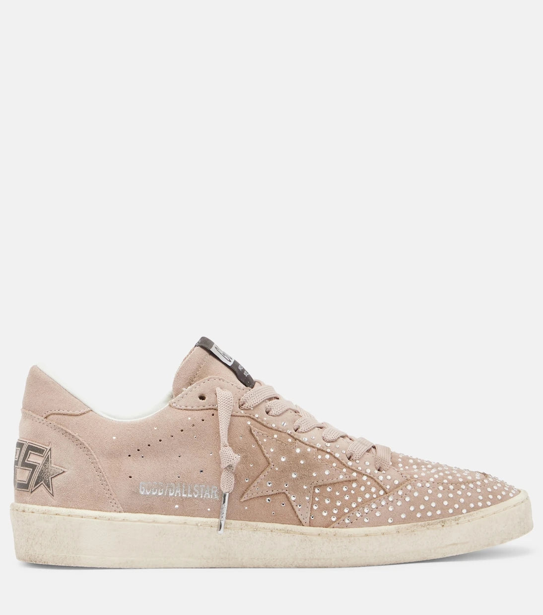 Golden Goose - Ball Star embellished suede sneakers