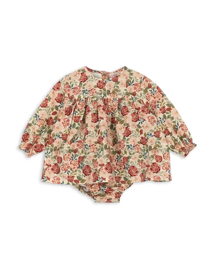 Konges Sløjd BELLA FRILL ROMPER GOTS Bebek Pamuk Elbise
