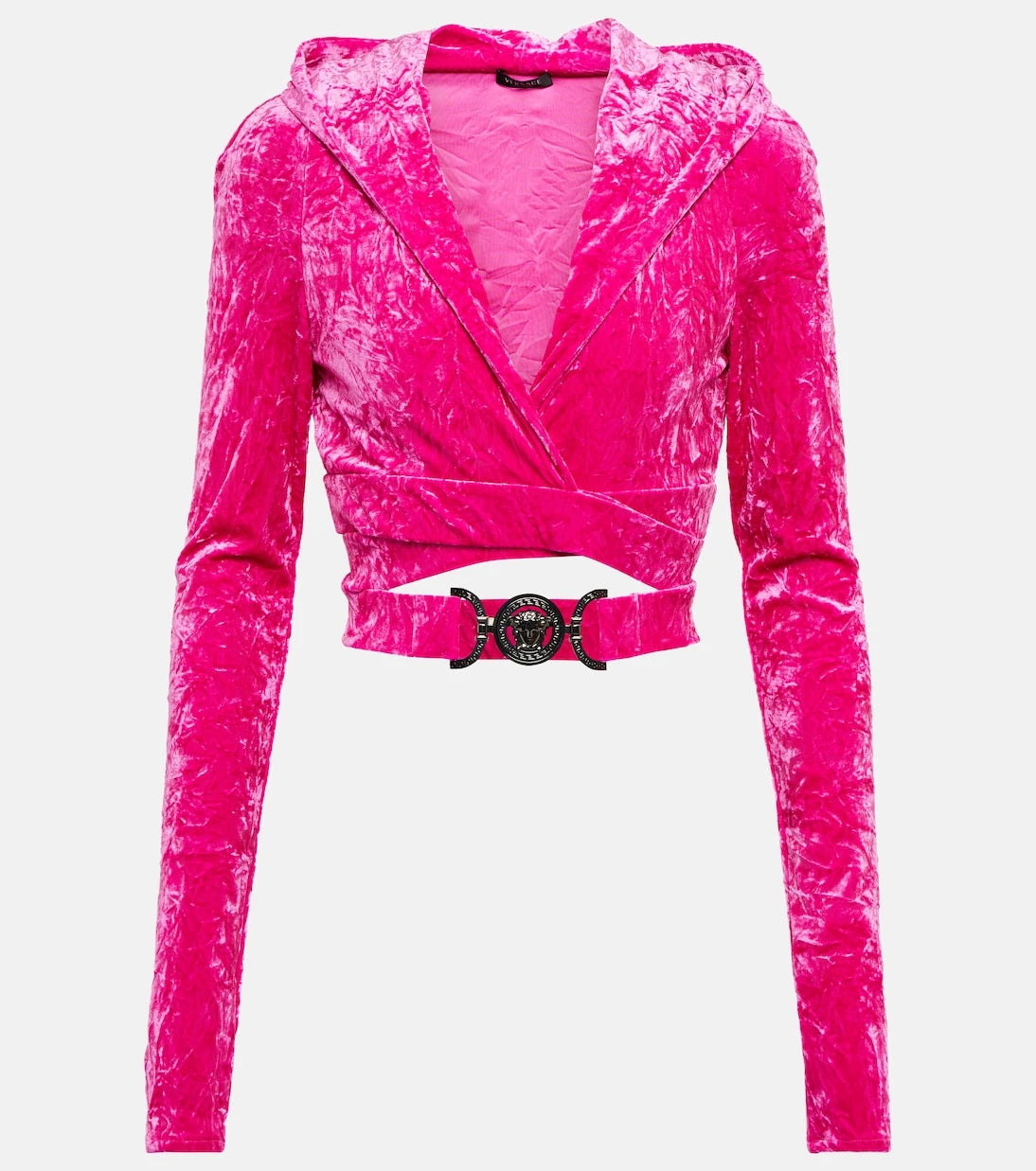 Versace - Medusa Biggie velvet hoodie
