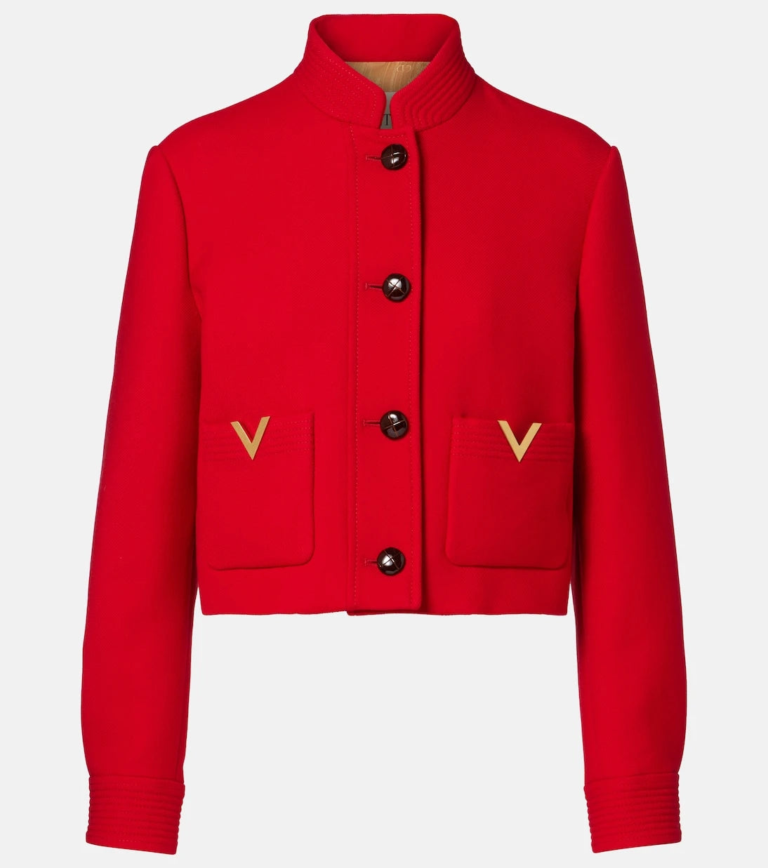 Valentino - VGold wool and silk jacket