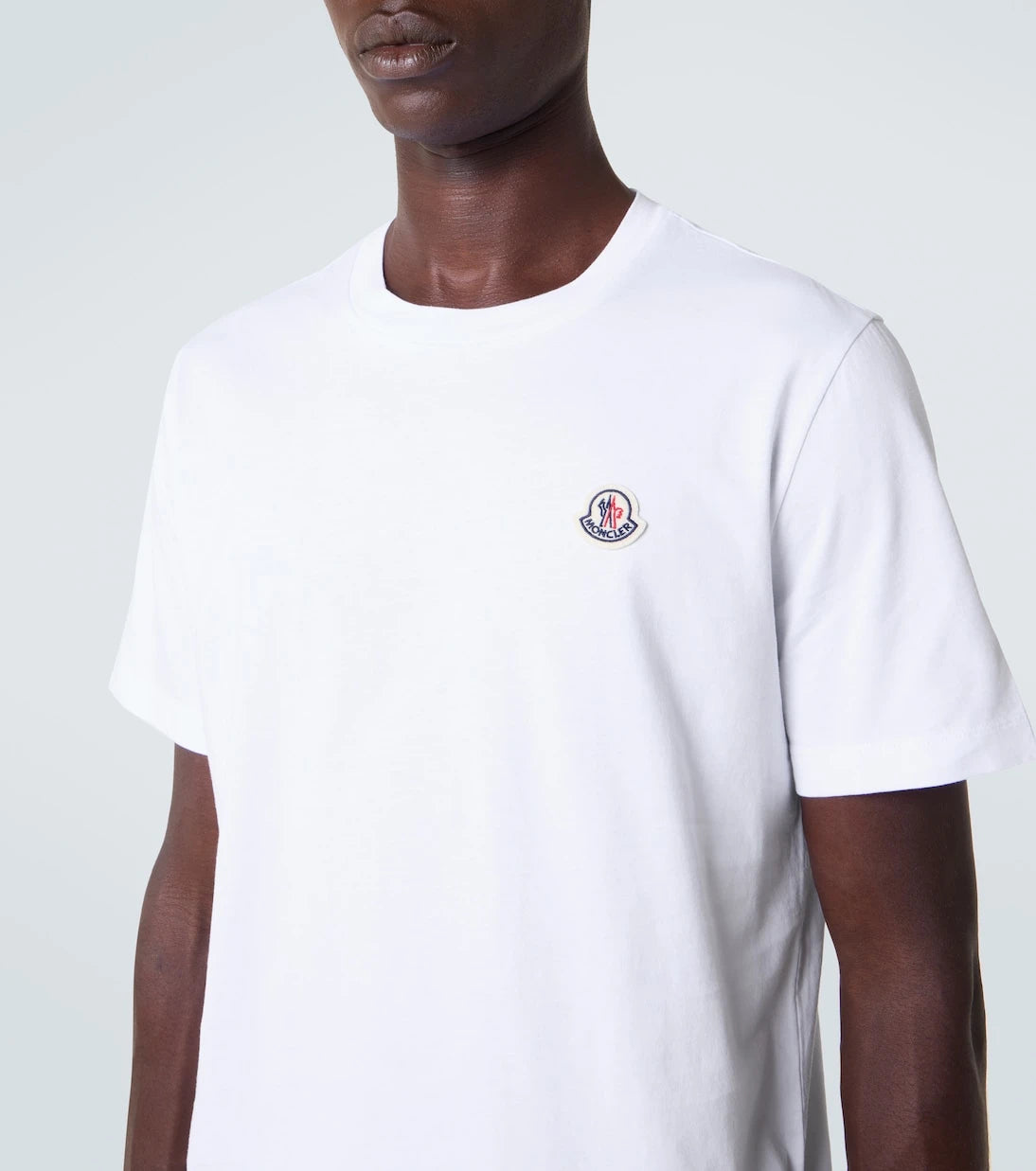 Moncler - تي شيرت من القطن بشعار الماركة