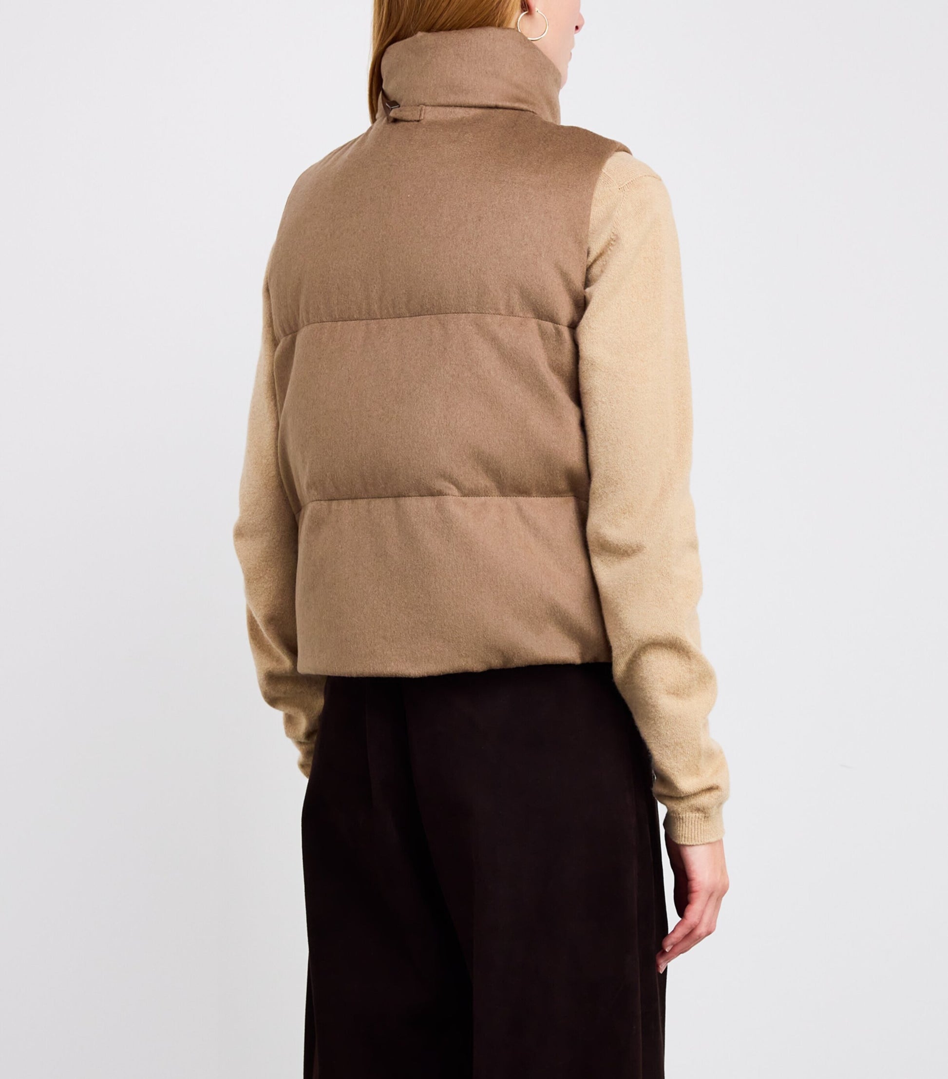 Beige The Cube Quilted Gilet