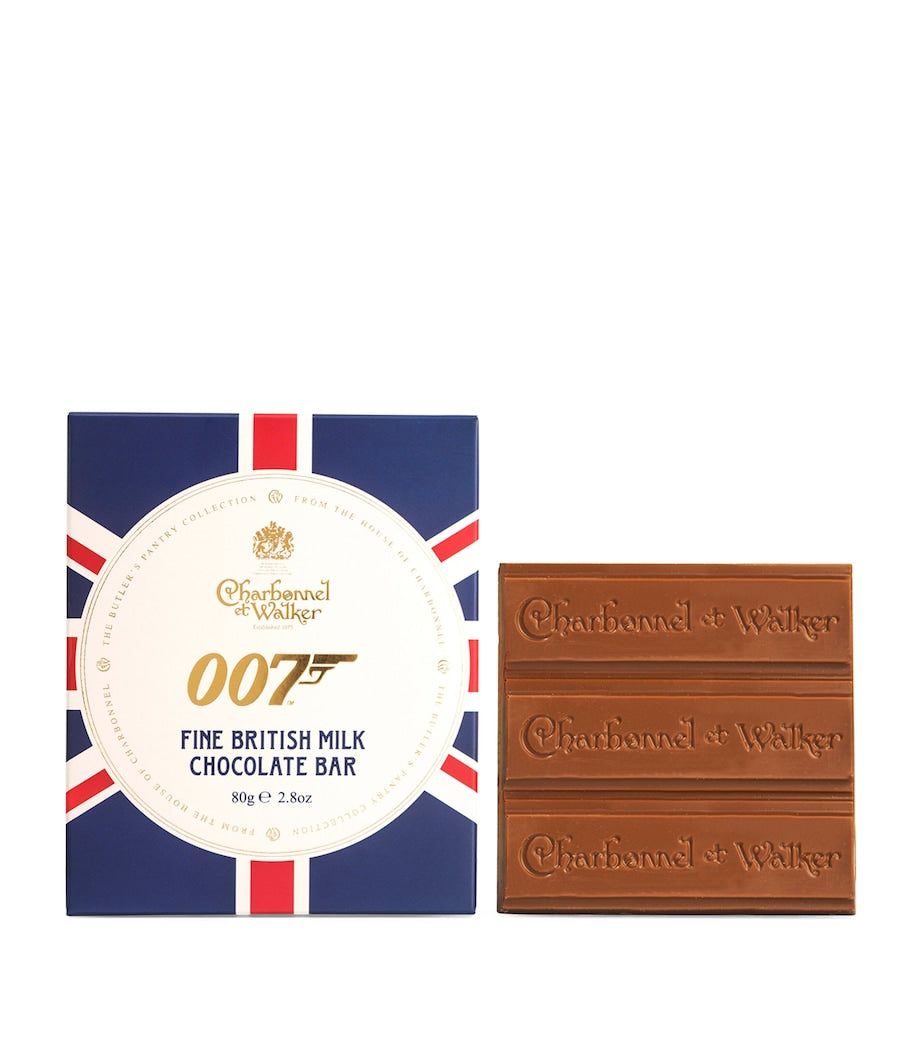 Charbonnel et Walker James Bond 007 British Fine Milk Chocolate Bar (80g)