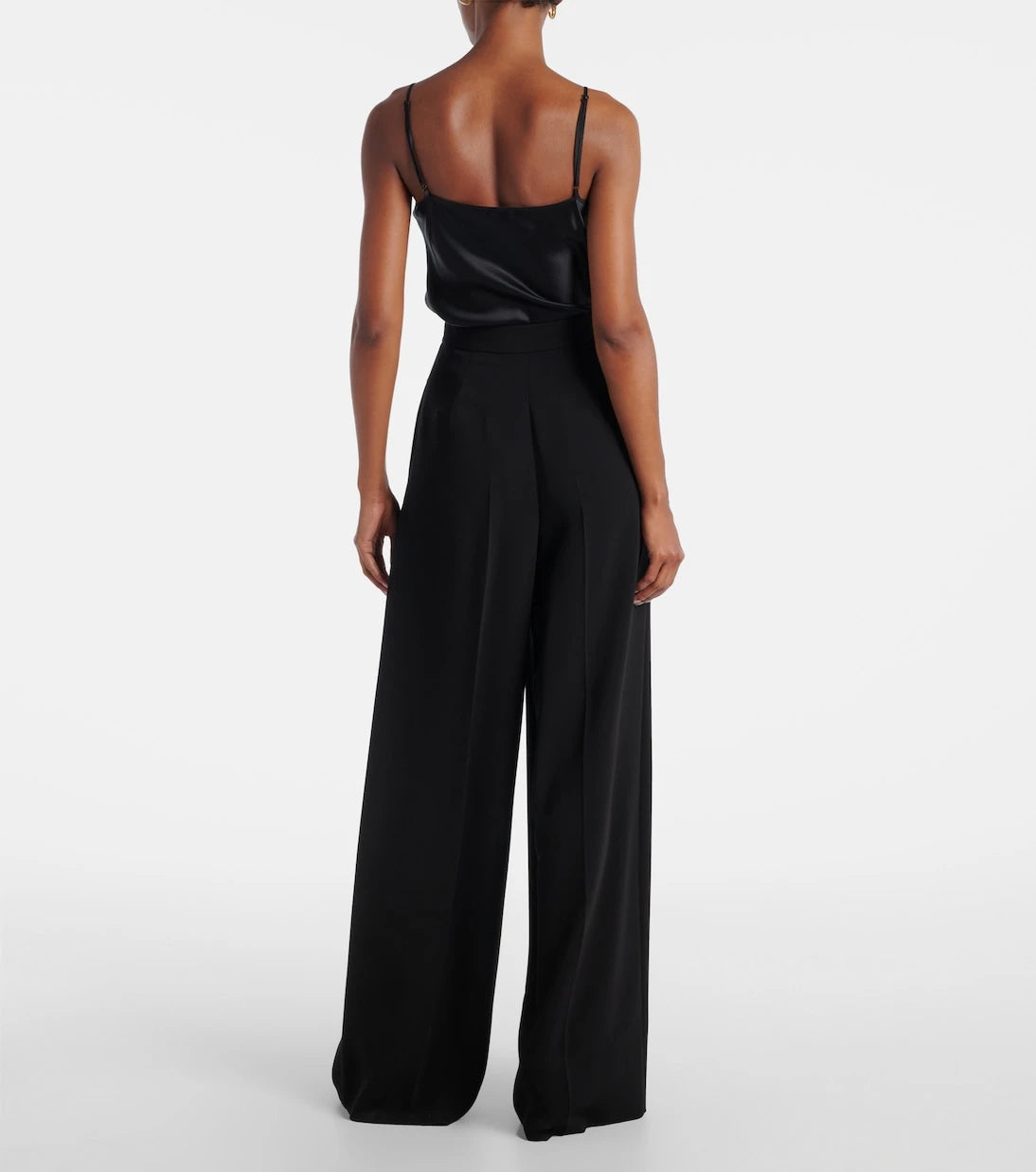 Max Mara - Laccato high-rise cady wide-leg pants