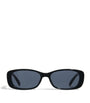 Unreal! Rectangular Sunglasses SHINY BLACK