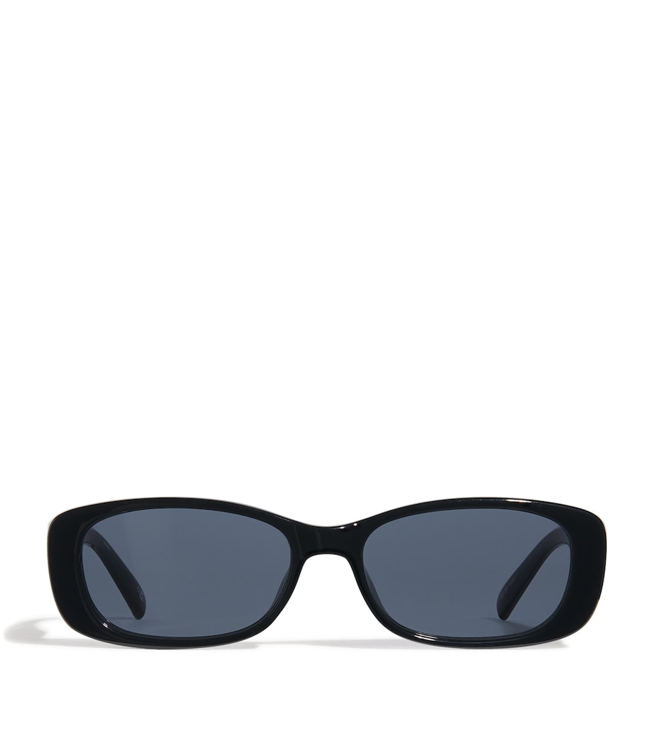 Unreal! Rectangular Sunglasses SHINY BLACK