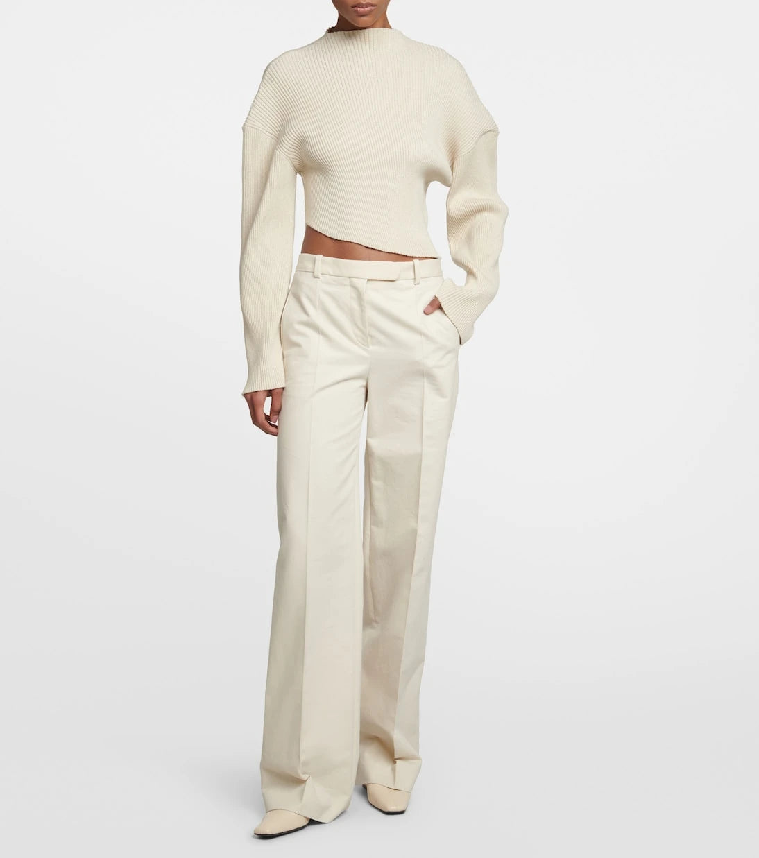The Row - Danana ribbed-knit cotton jersey top