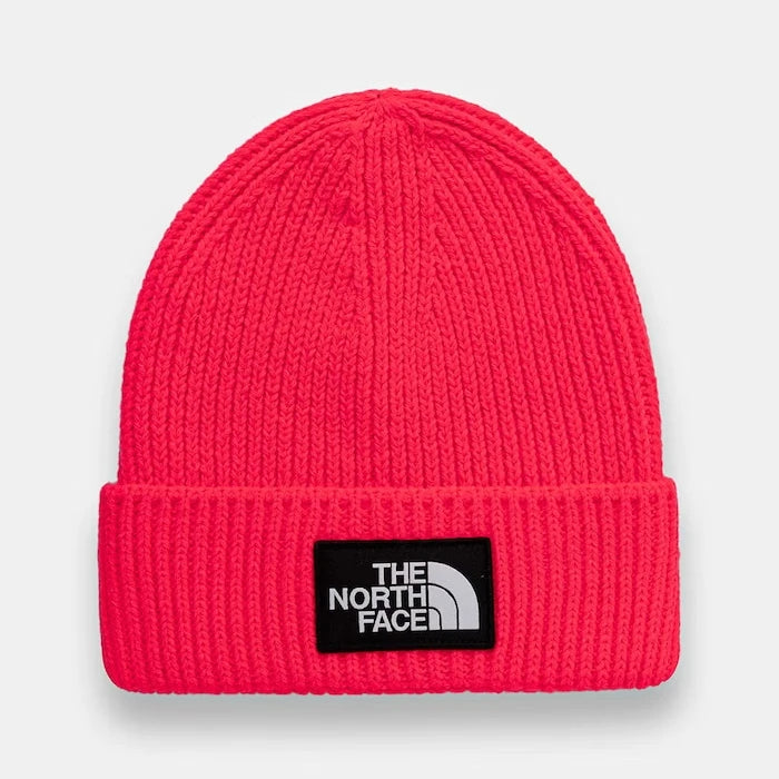 Детска шапка The North Face TNF BOX LOGO CUFFED BEANIE
