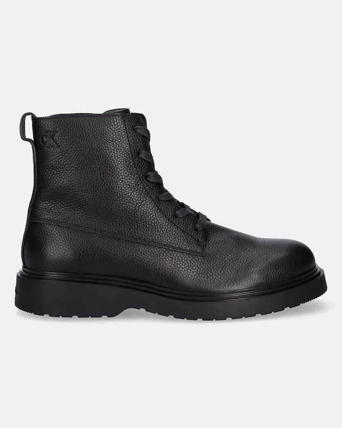 Calvin Klein COMBAT ESS LACE UP ZIP BOOT LTH Deri Botlar
