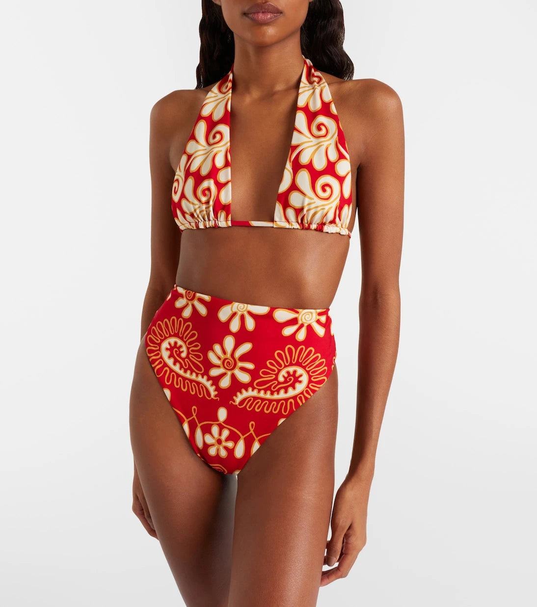 Cala de la Cruz - Priscilla printed bikini top