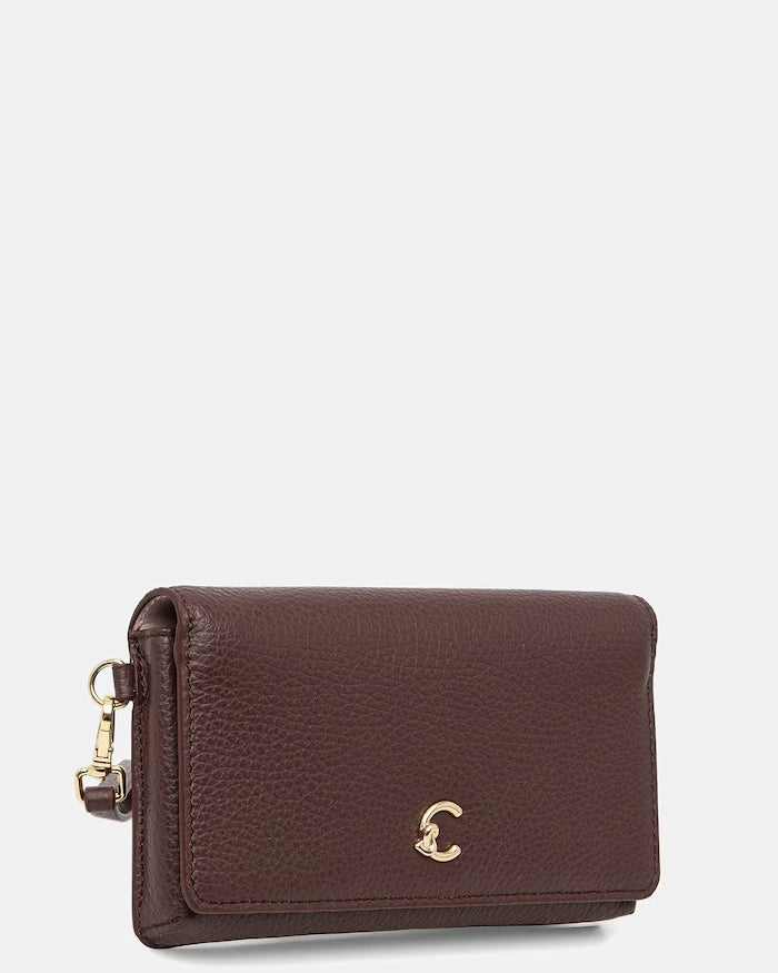 Coccinelle kadın deri clutch