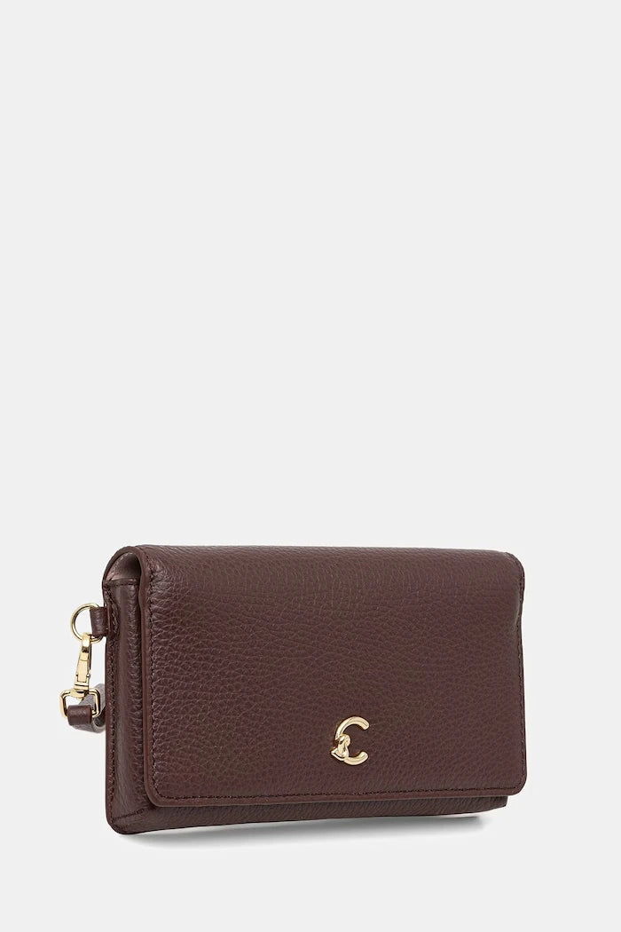 Coccinelle kadın deri clutch