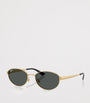 RB3774D Metal Oval Sunglasses