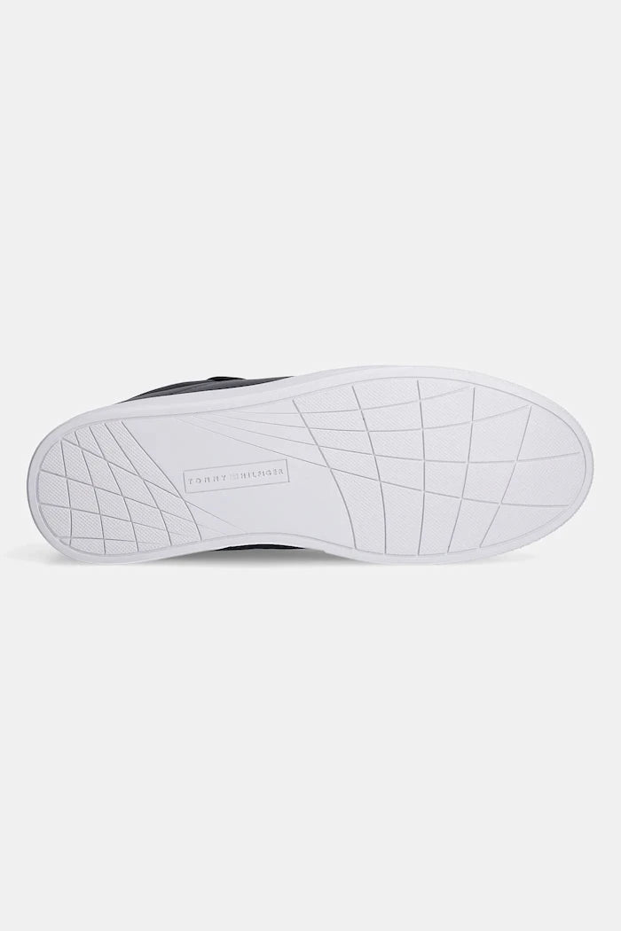 Кожени маратонки Tommy Hilfiger ICON COURT LTH FLAG ESS