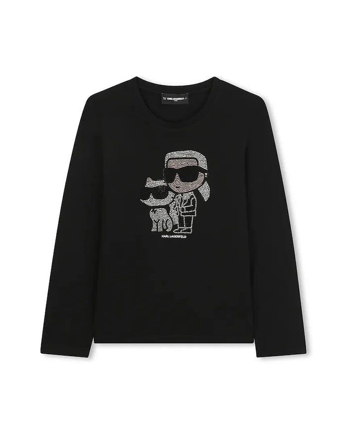 Karl Lagerfeld Uzun Kollu Çocuk Bluz