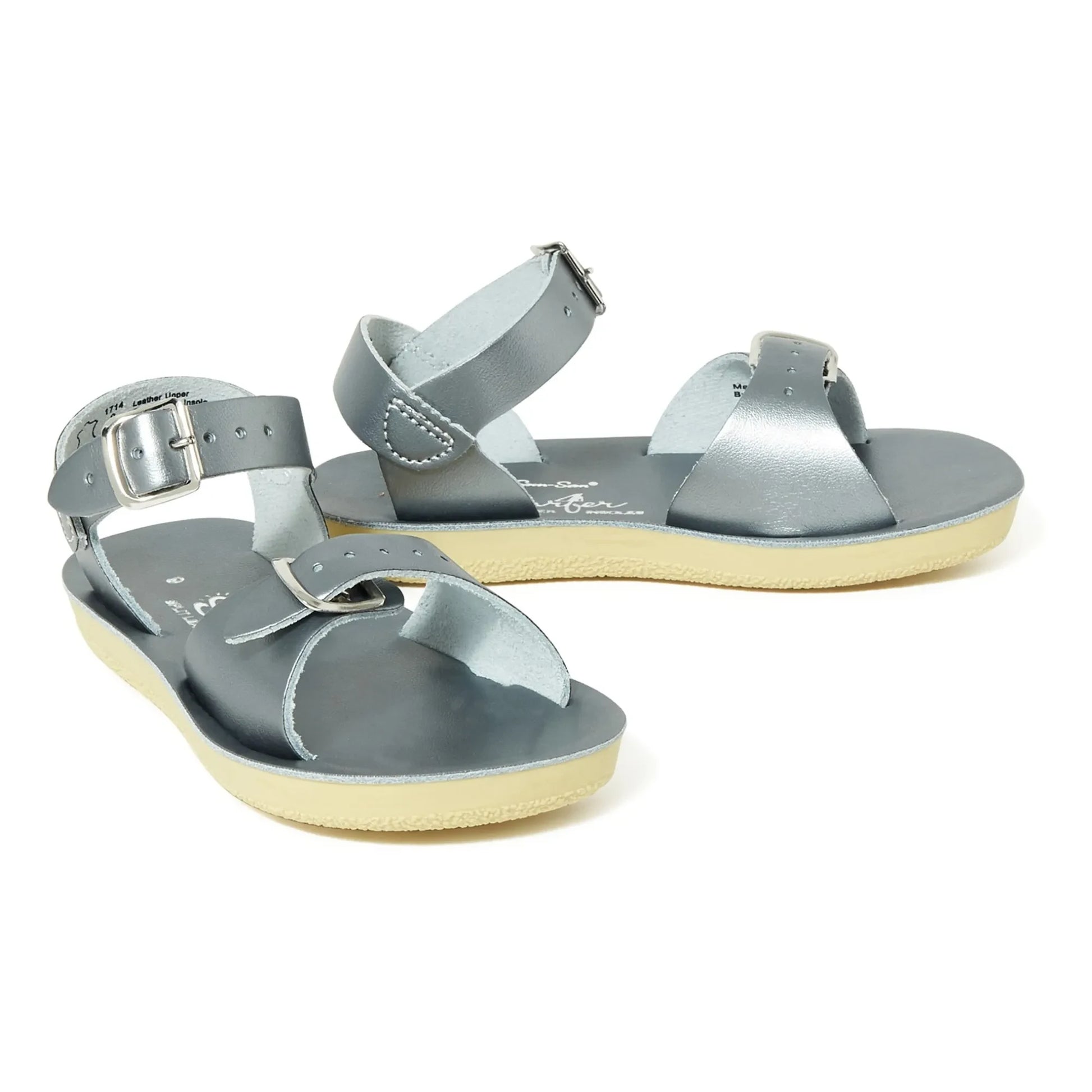 Salt-Water - Surfer Sandals in Waterproof Leather | Silver